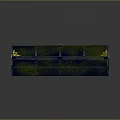 Decorative Storage Box Featuring Blue Green Gradient Gold Patterns And Red Button