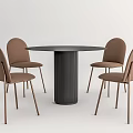 Modern Table and Chair Combination Negotiation Table and Chair Combination Casual Table and Chair 3d model