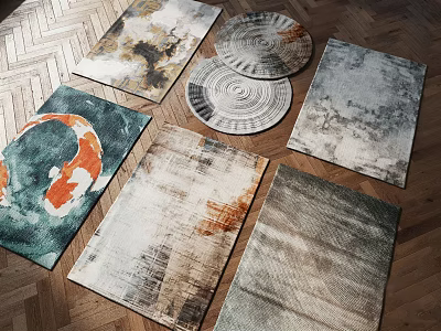 Modern Square Carpet Floor Mat Carpet 3d model Modern Square Carpet Floor Mat Carpet 3d model