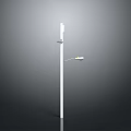Modern Outdoor Street Light Design With White Pole And Lamp Head