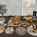 Modern Bread West Point Combination 3d model