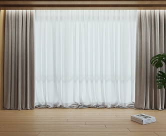 Modern Curtains 3d model