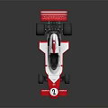 Red And White Formula One Racing Car With Number 2 And Goodyear Logo