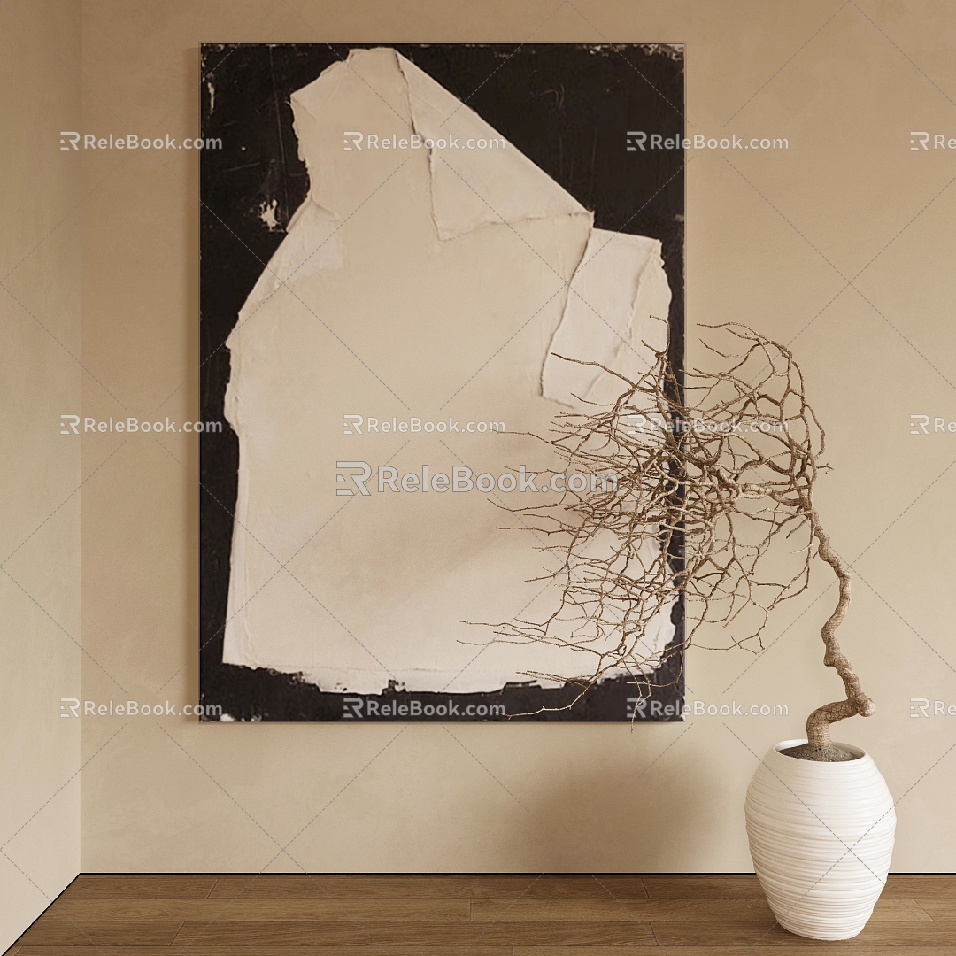 modern decorative painting 3d model