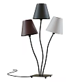 modern table lamp glass table lamp round table lamp hat table lamp flos 3d model