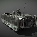 Armored Vehicle APC Armored Personnel Carrier Military Vehicle 3d model