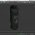 Grenade Science Fiction Grenade Science Fiction Grenade Smoke Bomb Flash Bomb High Explosive Bomb Tear Bomb Grenade Simple Model Grenade Low Model Low Face Number Grenade 3d model