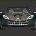 Green Luxury Convertible Car With Modern Design Sleek Body And Beige Interior