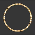 Gold Crown Jewelry With Intricate Floral Patterns And Shiny Gold Finish