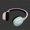 White Wireless Over Ear Headphones With Soft Ear Cushions And Adjustable Headband