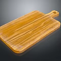 Wooden Cutting Board Kitchenware Durable Functional Tool for Home Kitchen Cooking 3d model