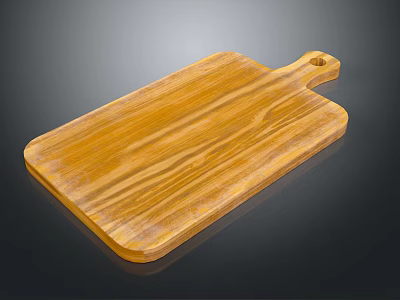 Wooden Cutting Board Kitchenware Durable Functional Tool for Home Kitchen Cooking 3d model