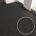 Plush Dark Gray Square Area Rug For Modern Living Room Interior Decor