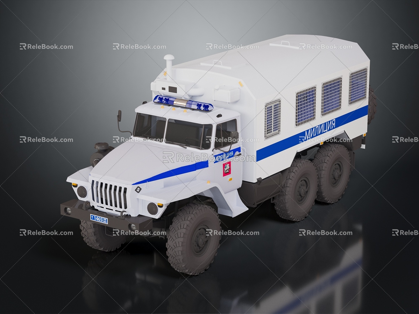 Modern Police Car Special Police Car Prison Car 3d model