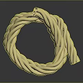 Yellow Braided Rope A Practical Multipurpose Household Essential For Daily Use 3d model