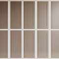 Modern Wooden Wall Panels With Decorative Golden Frames For Living Room