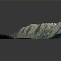 Breathtaking Natural Landscape Featuring Snow Capped Mountains Green Slopes And Flowing River Against Gray Background