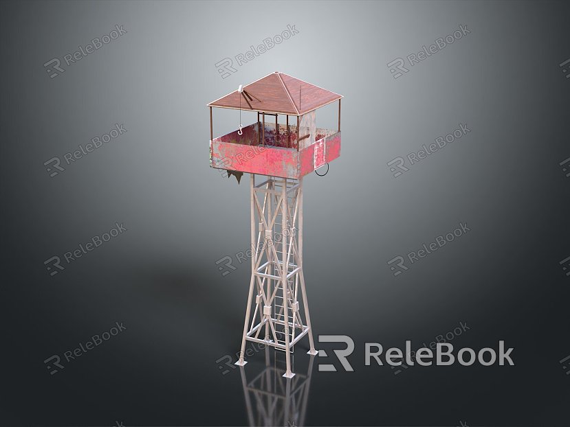 Tower defense sentry tower tower air defense watchtower observatory observatory observatory tower loft model