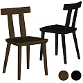 Modern Wooden Dining Chairs In Brown And Black Colors For Stylish Home Decor