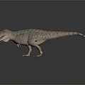Realistic Tyrannosaurus Dinosaur 3D Rendering With Detailed Skin Texture And Smooth Surface