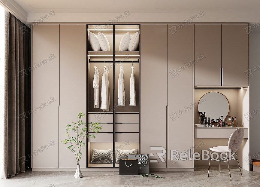 Modern Dresser Wardrobe Closet model