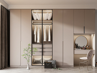 Modern Dresser Wardrobe Closet 3d model