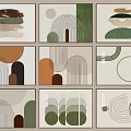 Modern Hanging Paintings 3d model