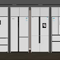 Modern Refrigerators And Freezers In Sleek Design For Contemporary Kitchen Appliances