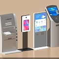 Smart Self Service Kiosks Featuring Touchscreen Displays and Interactive Service Interfaces 3d model