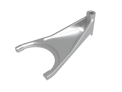 Silver Metallic Mechanical Part With Structural Design And Precision Features 3d model