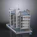 Modern Multi Story Building Exterior With Balconies Windows And Architectural Design