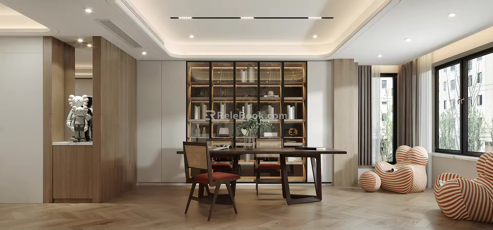 Modern study 3d model