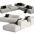 Modern Multiplayer Sofa 3d model