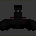 Black Game Controller With Red Blue Green Buttons And Phone Holder For Computer Gaming