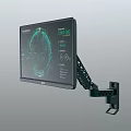 Sturdy Iron Art Monitor Bracket Supporting ASUS Computer Display Securely