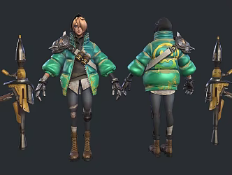 Women Soldiers Mold People 3d model