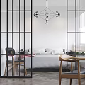 Bright Modern Apartment Interior With Herringbone Floor Window Desk Chair TV And Sofa