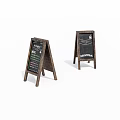 Wooden A Frame Chalkboard Menu Signs With Stand For Café Use