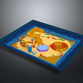 Colorful Children's Playground Layout With Various Play Facilities And Design Elements