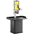 Modern Commercial Self Service Checkout Equipment With Touchscreen Display And Payment Terminal