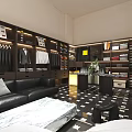 Modern Clothing Store Interior Featuring Fashion Displays Mannequins And Stylish Decor Elements