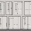 Modern Shower Heads In Different Styles Showcased In Multiple Glass Shower Enclosures