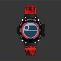 G SHOCK Sports Watch With Red Silicone Strap And Digital