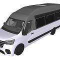 Modern White Van With Tinted Windows And Roof Design For Business Use