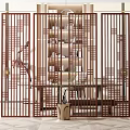 New Chinese Partition Partition Screen 3d model