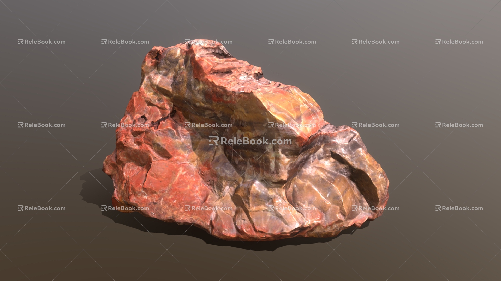 Stone 2 Rock Stone Block Reef 3d model