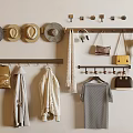 Functional Wall Hooks for Hanging Hats Bags Coats Headphones and Umbrella in Entryway