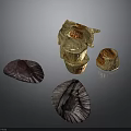 Premium Gold Foil Wrapped Chocolates with Dark Paper Cups and Artisanal Packaging