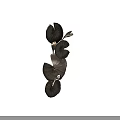 Elegant Metallic Leaf Shaped Candle Lamp For Modern Home Decor Accent