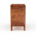 Classic Wooden Storage Cabinet With Natural Wood Grain And Four Legs Design For Home Storage